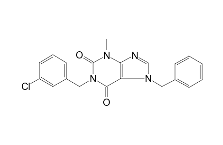 3,7-Dihydropurine-2,6-dione, 7-benzyl-1-(3-chlorobenzyl)-3-methyl-