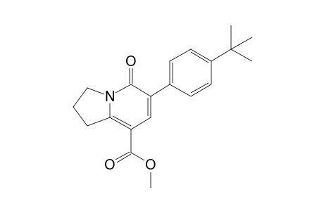 Methyl 6-[4-(tert-butyl)phenyl]-5-oxo-1,2,3,5-tetrahydroindolizine-8-carboxylate