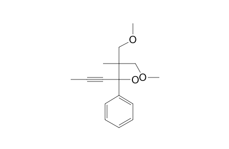 2,2-DI-(METHOXYMETHYL)-3-PHENYLHEX-4-YN-3-OL