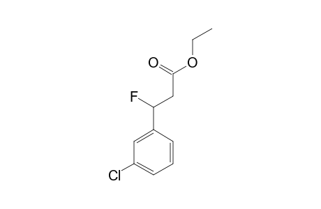 ETHYL-3-FLUORO-3-(3-CHLOROPHENYL)-PROPANOATE