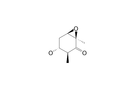 (1-R,3-S,4-R,6-R)-4-HYDROXY-1,3-DIMETHYL-7-OXABICYCLO-[4.1.0]-HEPTAN-2-ONE