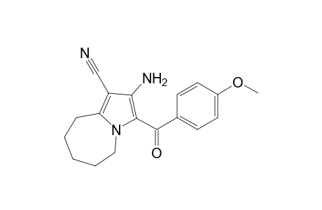 5H-Pyrrolo[1,2-a]azepine-1-carbonitrile, 2-amino-6,7,8,9-tetrahydro-3-(4-methoxybenzoyl)-