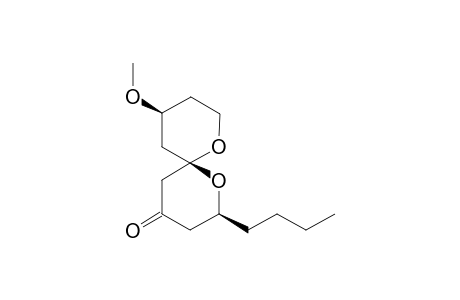 (2S,6R,10S)-2-Butyl-10-methoxy-1,7-dioxaspiro[5.5]undecan-4-one