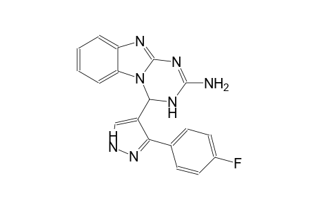 [1,3,5]triazino[1,2-a]benzimidazol-2-amine, 4-[3-(4-fluorophenyl)-1H-pyrazol-4-yl]-3,4-dihydro-