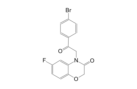 4-[2-(4-bromophenyl)-2-oxoethyl]-6-fluoro-2H-1,4-benzoxazin-3(4H)-one