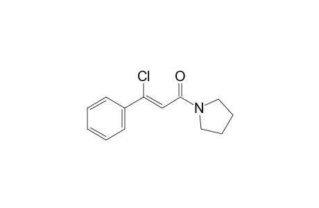 (Z)-3-chloro-3-phenyl-1-pyrrolidin-1-ylprop-2-en-1-one