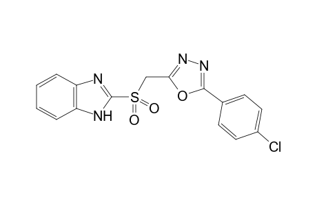 5-[(2-Benzimidazolyl)sulfonyl]methyl-2-(4-chlorophenyl)-1,3,4-oxadiazole