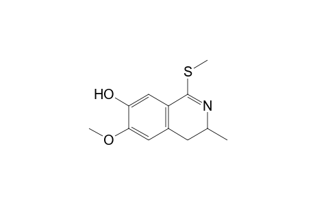7-Hydroxy-3-methyl-1-(methylsulfanyl)-6-methoxy-3,4-dihydroisoquinoline