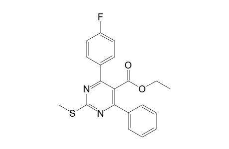 Ethyl 4-(4-fluorophenyl)-2-(methylthio)-6-phenylpyrimidine-5-carboxylate