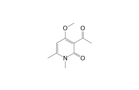 3-acetyl-1,6-dimethyl-4-methoxy-2(1H)-pyridone