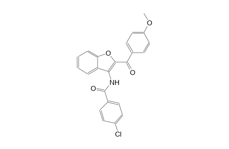 4-chloro-N-[2-(4-methoxybenzoyl)-1-benzofuran-3-yl]benzamide