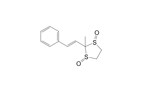 2-Methyl-2-(2-phenylvinyl)-1,3-dithiolane 1,3-dioxide
