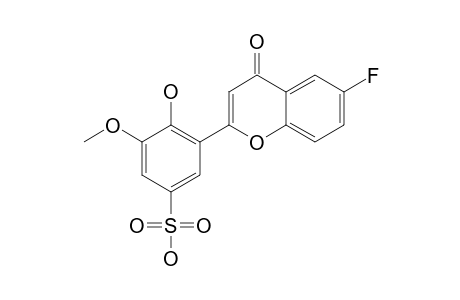 6-FLUORO-2ï-HYDROXY-3ï-METHOXYFLAVONE-5ï-SULFONIC-ACID
