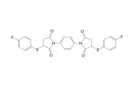 3-[(4-fluorophenyl)sulfanyl]-1-(4-{3-[(4-fluorophenyl)sulfanyl]-2,5-dioxo-1-pyrrolidinyl}phenyl)-2,5-pyrrolidinedione