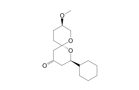 (2R,6S,9R)-2-Cyclohexyl-9-methoxy-1,7-dioxaspiro[5.5]undecan-4-one