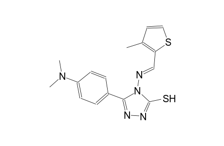 5-[4-(dimethylamino)phenyl]-4-{[(E)-(3-methyl-2-thienyl)methylidene]amino}-4H-1,2,4-triazol-3-yl hydrosulfide