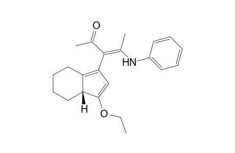 (3aR*)-3-(3-Ethoxy-4,5,6,7-tetrahydro-3aH-inden-1-yl)-4-(phenylamino)pent-3-en-2-one