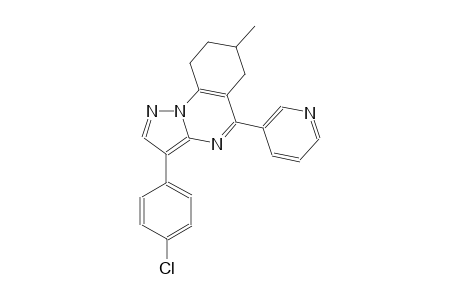 pyrazolo[1,5-a]quinazoline, 3-(4-chlorophenyl)-6,7,8,9-tetrahydro-7-methyl-5-(3-pyridinyl)-