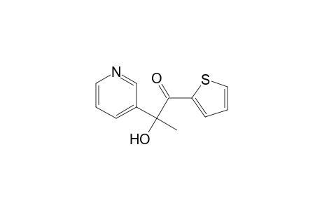 1-Propanone, 2-hydroxy-2-(3-pyridinyl)-1-(2-thienyl)-