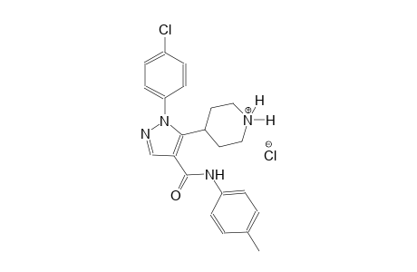 piperidinium, 4-[1-(4-chlorophenyl)-4-[[(4-methylphenyl)amino]carbonyl]-1H-pyrazol-5-yl]-, chloride