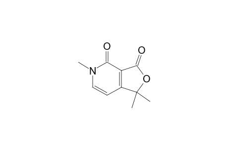 3,4-DIOXO-1,1,5-TRIMETHYL-1,3,4,5-TETRAHYDROFURO-[3,4-C]-PYRIDINE
