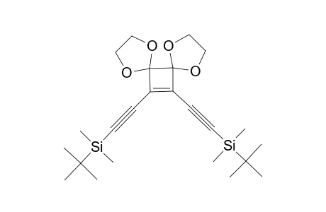 3,4-BIS-[(TERT.-BUTYLDIMETHYLSILYL)-ETHYNYL]-3-CYCLOBUTENE-1,2-DIONE-BIS-(ETHYLENE-KETAL)