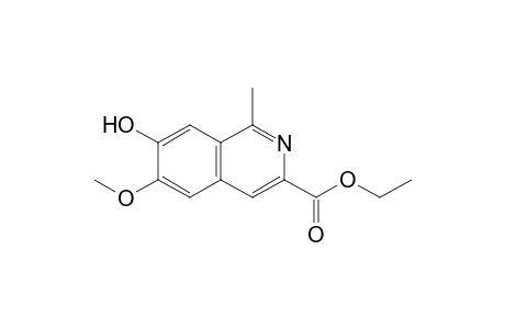 3-Isoquinolinecarboxylic acid, 7-hydroxy-6-methoxy-1-methyl-, ethyl ester