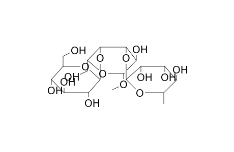 METHYL 3-O-ALPHA-L-RHAMNOPYRANOSYL-(4-O-BETA-D-GLUCOPYRANOSYL)-BETA-D-GALACTOPYRANOSIDE