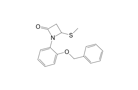 2-Azetidinone, 4-(methylthio)-1-[2-(phenylmethoxy)phenyl]-