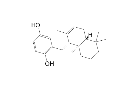 1,4-Benzenediol, 2-[(1,4,4a,5,6,7,8,8a-octahydro-2,5,5,8a-tetramethyl-1-naphthalenyl)methyl]-, [1R-(1.alpha.,4a.beta.,8a.alpha.)]-