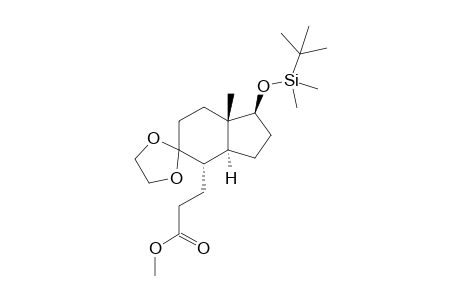 3-[(1'S,3'aS,4'S,7'aS)-1'-[tert-butyl(dimethyl)silyl]oxy-7'a-methyl-4'-spiro[1,3-dioxolane-2,5'-2,3,3a,4,6,7-hexahydro-1H-indene]yl]propanoic acid methyl ester