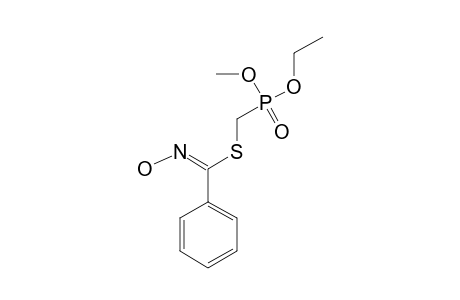ETHYL-METHYL-S-BENZOHYDROXIMINOYLTHIOMETHYLPHOSPHONATE;(E)-ISOMER