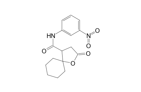 N-(3-nitrophenyl)-2-oxo-1-oxaspiro[4.5]decane-4-carboxamide