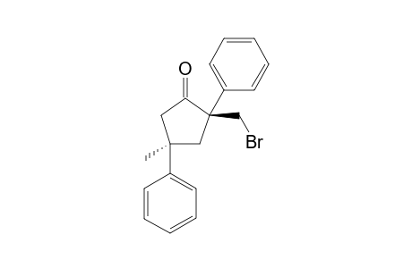 (2R,4R)-2-(bromomethyl)-4-methyl-2,4-diphenylcyclopentan-1-one