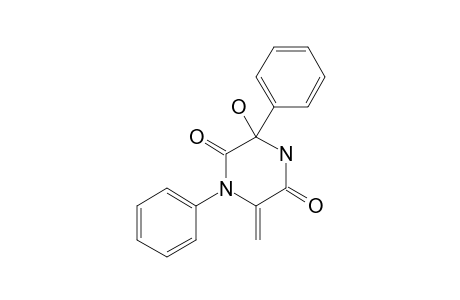 3-Hydroxy-6-methylidene-1,3-diphenylpiperazine-2,5-dione