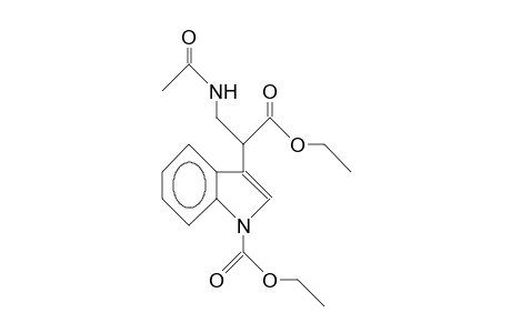 3-Acetylamino-2-(1-ethoxycarbonyl-indol-3-yl)-propanoic acid, ethyl ester