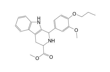 methyl 1-(3-methoxy-4-propoxyphenyl)-2,3,4,9-tetrahydro-1H-beta-carboline-3-carboxylate