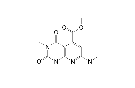 7-(dimethylamino)-1,3-dimethyl-2,4-dioxo-5-pyrido[2,3-d]pyrimidinecarboxylic acid methyl ester