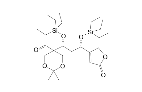 2,2-Dimethyl-5-[(1R,3S)-3-(5-oxidanylidene-2H-furan-3-yl)-1,3-bis(triethylsilyloxy)propyl]-1,3-dioxane-5-carbaldehyde