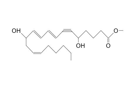 (5S,8E,10E,12R,14Z)-5,12-Dihydroxy-eicosa-8,10,14-trien-6-ynoic acid, methyl ester