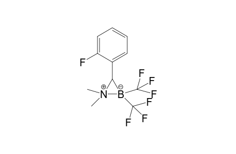 3-(2-Fluorophenyl)-1,1-dimethyl-2,2-bis(trifluoromethyl)-1-azonia-2-boratacyclopropane