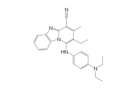 1-[4-(diethylamino)anilino]-2-ethyl-3-methylpyrido[1,2-a]benzimidazole-4-carbonitrile