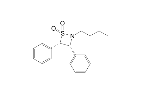 cis-2-n-Butyl-3,4-diphenyl-1,2-thiazetidine 1,1-Dioxide