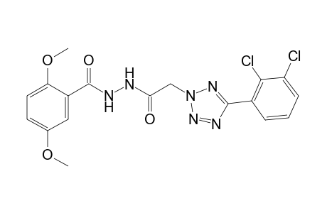 1-{[5-(2,3-dichlorophenyl)-2H-tetrazol-2-yl]acetyl}-2-(2,5-dimethoxybenzoyl)hydrazine