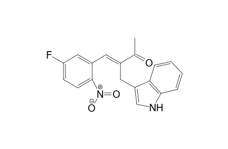 (E)-3-((1H-indol-3-yl)methyl)-4-(5-fluoro-2-nitrophenyl)-but-3-en-2-one