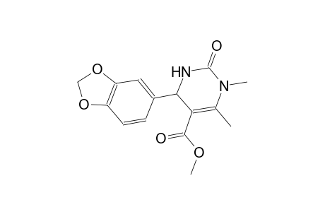 methyl 4-(1,3-benzodioxol-5-yl)-1,6-dimethyl-2-oxo-1,2,3,4-tetrahydro-5-pyrimidinecarboxylate