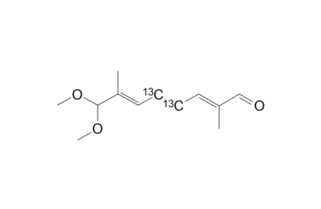 (4,5-(C-13))-8,8-DIMETHOXY-2,7-DIMETHYLOCTA-2,4,6-TRIENE-1-AL