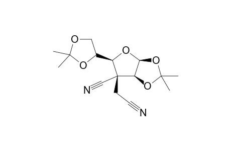 .alpha.-D-ribo-Hexofuranose, 3-cyano-3-(cyanomethyl)-3-deoxy-1,2:5,6-bis-O-(1-methylethylidene)-, (3.xi.)-