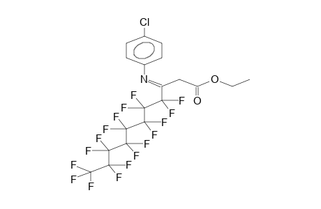 ETHYL (E)-3-(4-CHLOROPHENYL)IMINO-3-PERFLUOROOCTYLPROPANOATE