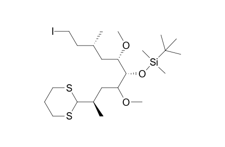 Silane, (1,1-dimethylethyl)[[1-[3-(1,3-dithian-2-yl)-1-methoxybutyl]-6-iodo-2-methoxy-4-methylhexyl]oxy]dimethyl-, [1S-[1R*(1R*,3S*),2R*,4S*]]-